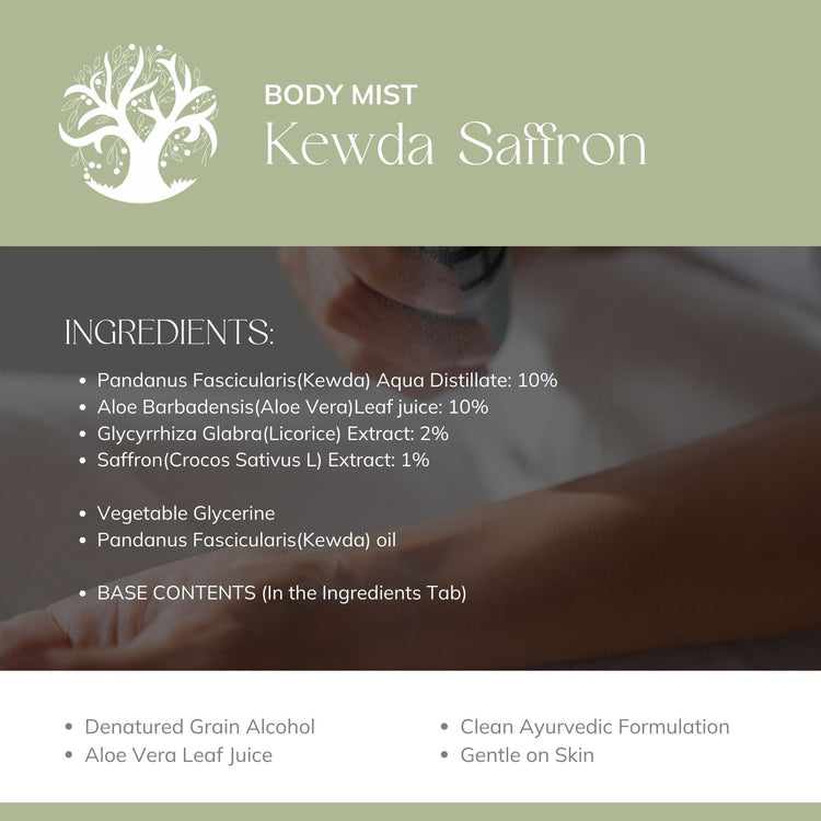 Kewda Saffron Body Mist