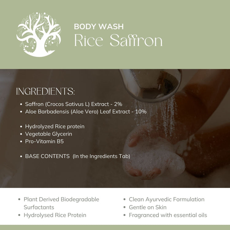 Rice Saffron Body Wash