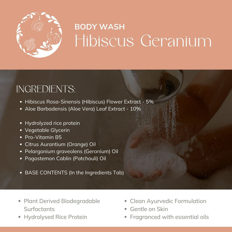Hibiscus Geranium Body Wash