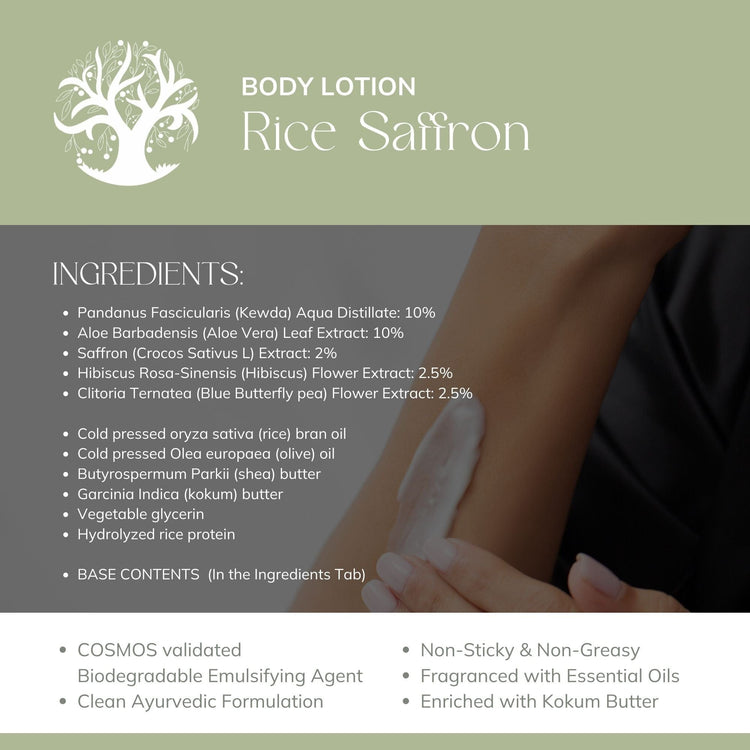 Rice Saffron Body Lotion